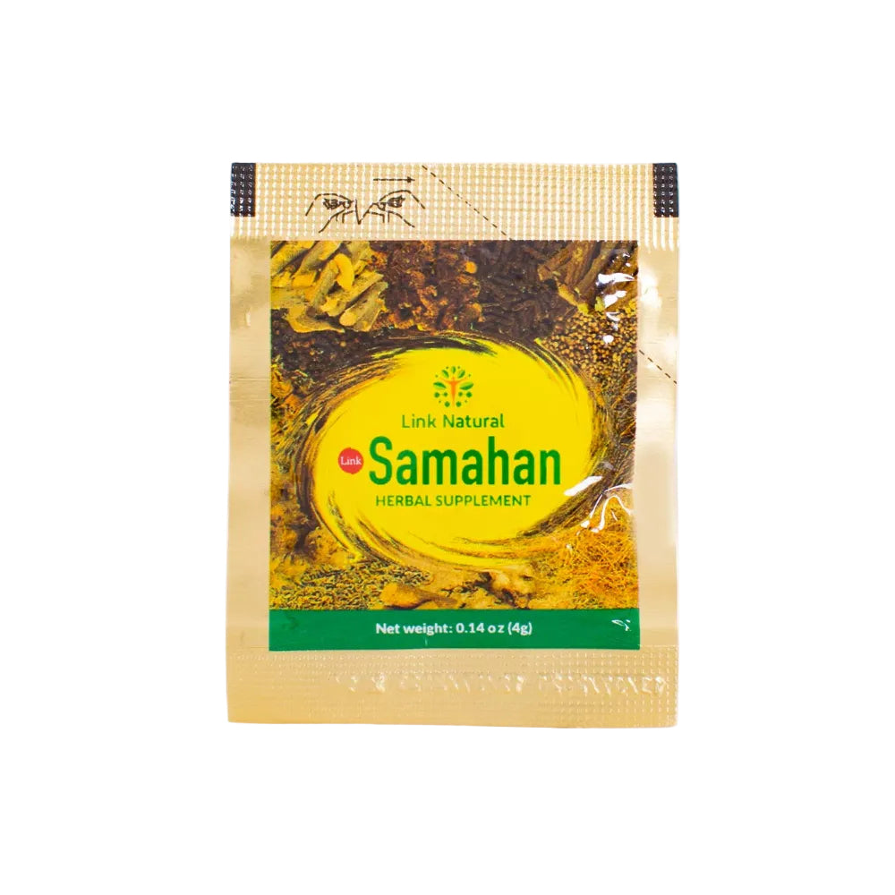 Link Natural Samahan herbal supplement package on a white background