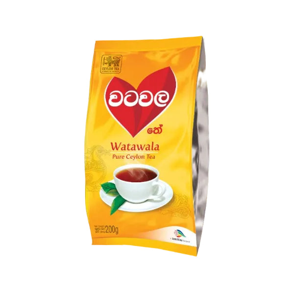 Watawala Pure Ceylon Tea package with a heart logo on a white background