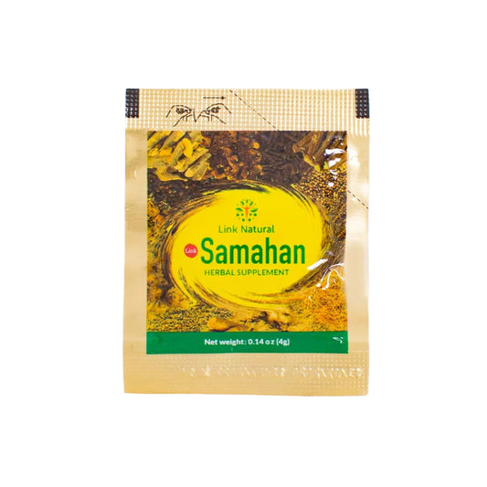 Link Natural Samahan herbal supplement package on a white background