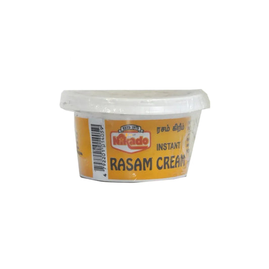 Container of Mirado Instant Rasam Cream on a white background