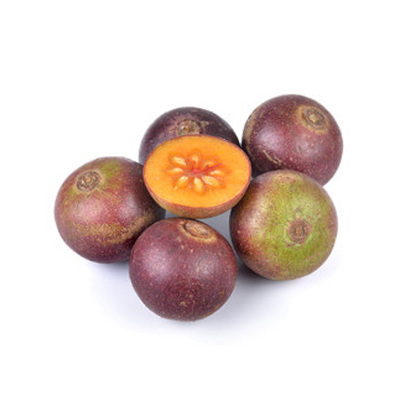 Oranges with a unique texture on a white background