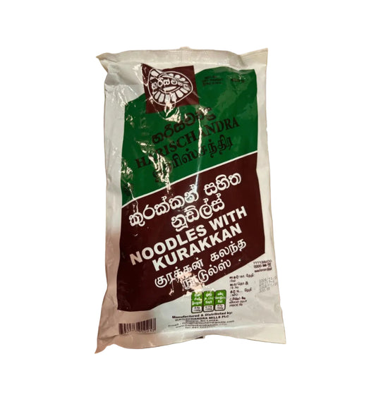 Packaged food item with a brown and green label on a cardboard background